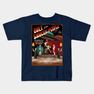 Cult of the Saucer People Science Fiction Kids T-Shirt